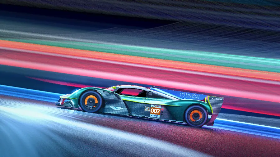 تصویر مسابقه ای استون مارتین والکری AMR LMH Hypercar