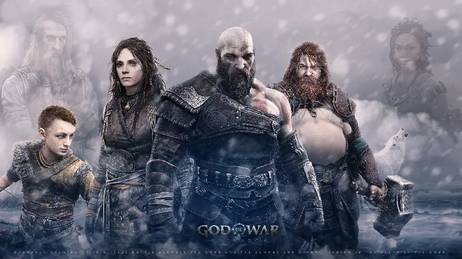 زیباترین عکس بازی God of War Ragnarok با کیفیت فول اچ‌دی