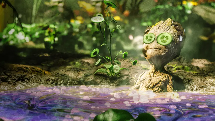 عکس Baby Groot از سریال I Am Groot با کیفیت فول اچ دی