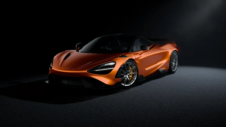 عکس ماشین مکلارن 720S با پس زمینه دارک و کیفیت اچ دی