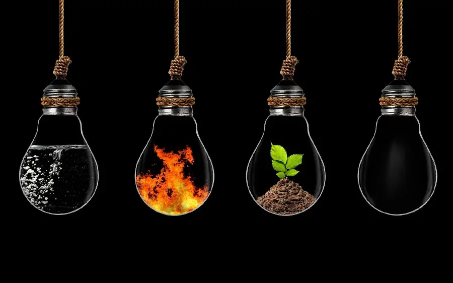 بک گراند تماشایی چهار عنصر طبیعت با کیفیت فول اچ دی
