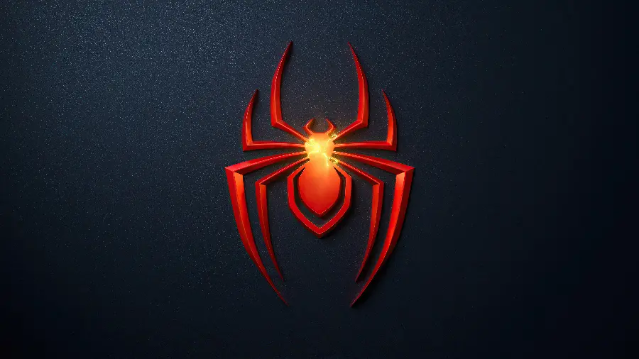 والپیپر Spider-Man Miles Morales با پس زمینه تاریک