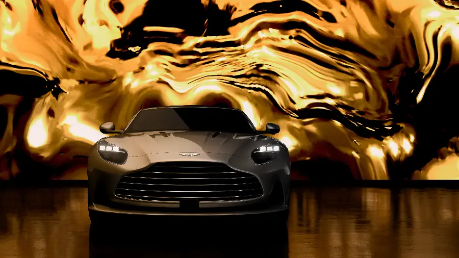 عکس هنری استون مارتین DB12 Goldfinger Edition