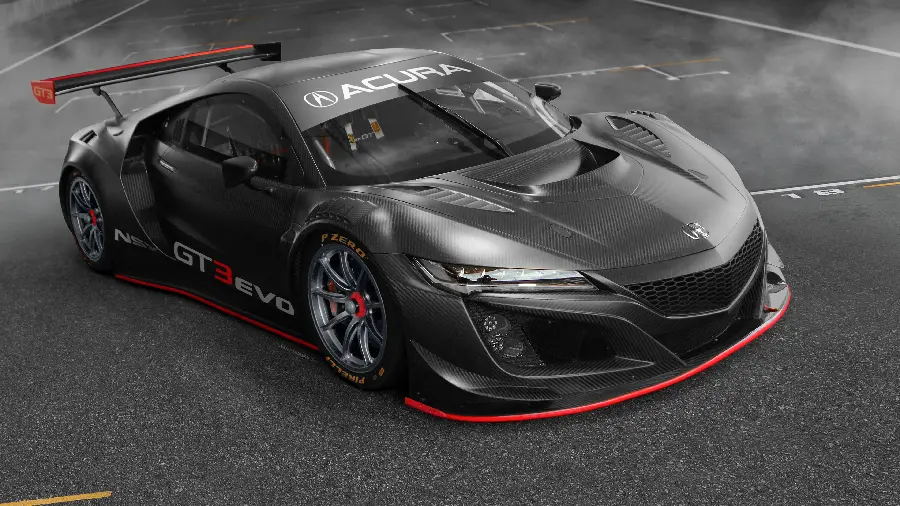 عکس ماشین مسابقه ای آکورا NSX GT3 Evo 2019 با کیفیت 4K