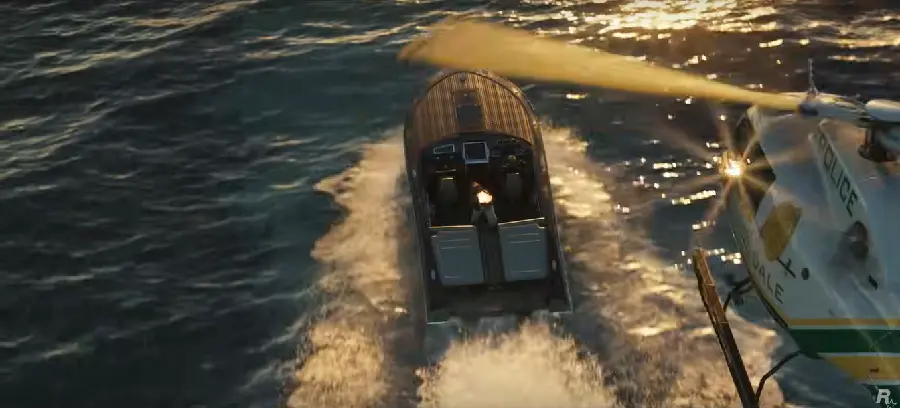 عکس هلیکوپتر پلیس در بازی GTA 6 با کیفیت 4K