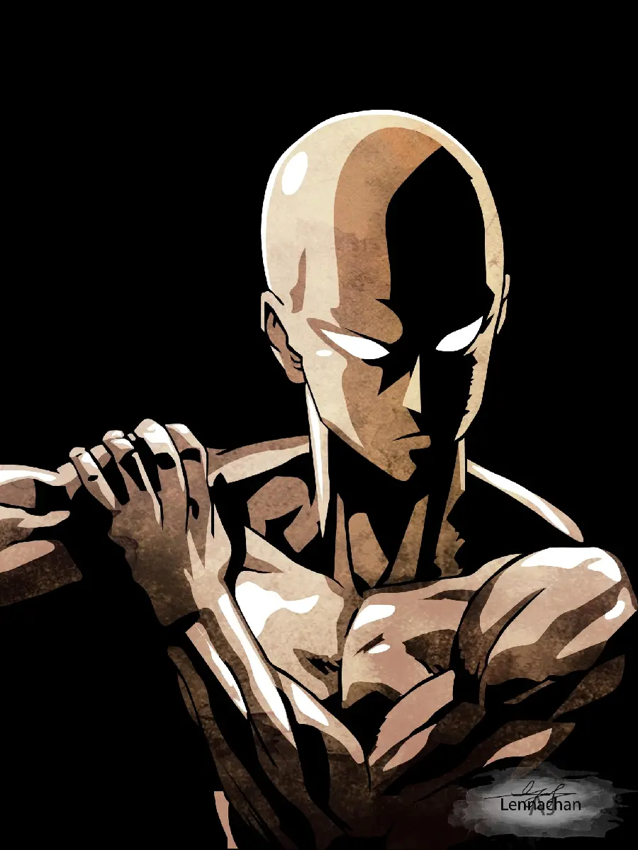 والپیپر انیمه One Punch Man با کیفیت 4K برای موبایل آنر