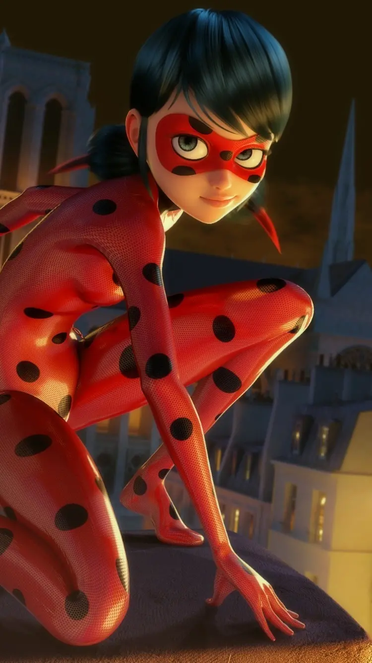 والپیپر کارتونی Miraculous Ladybug برای قاب موبایل