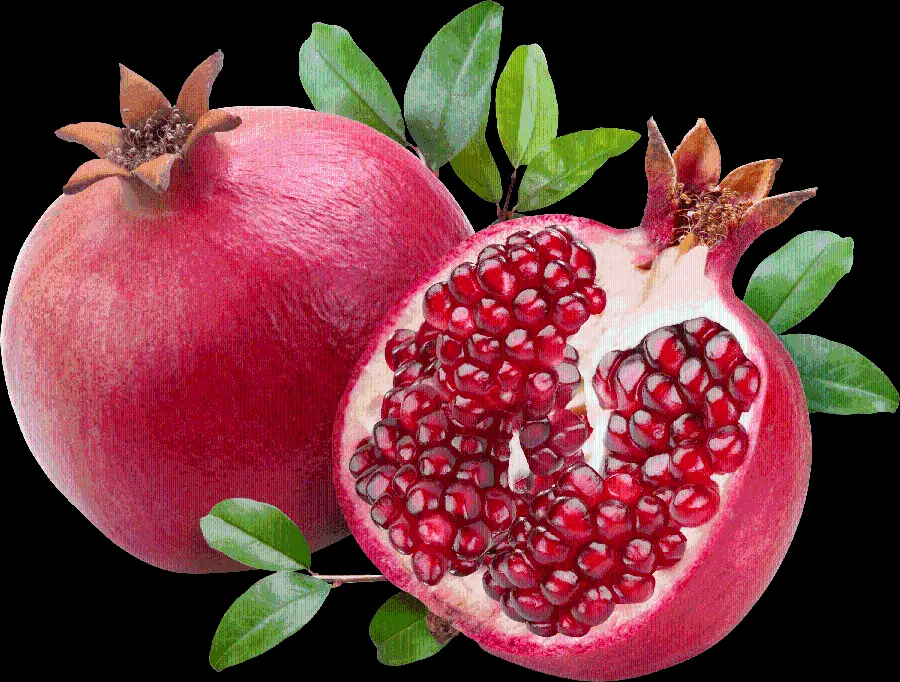 تصویر png میوه انار کامل با دوربری دقیق و کیفیت بالا