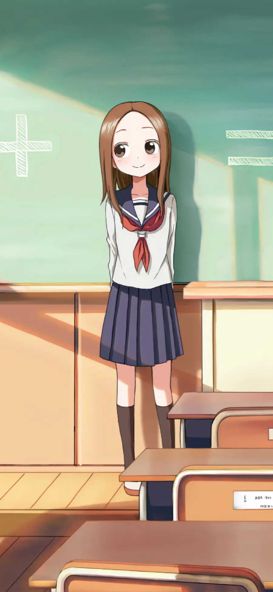 تصویر شخصیت Takagi-san از انیمه Karakai Jouzu no Takagi-san با کیفیت اچ دی