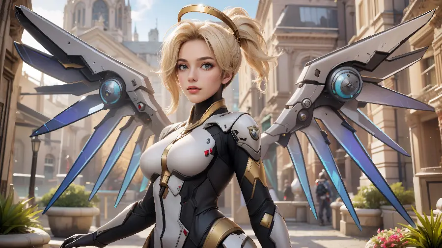 تصویر مرسی از بازی overwatch با کیفیت 4K