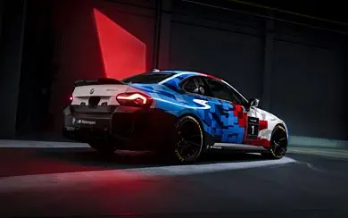 چاپ پوستر تصویر جذاب و منحصر به فرد BMW M2 مسابقه‌ای