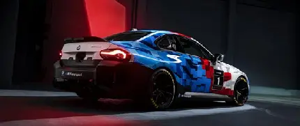 چاپ پوستر والپیپر دسکتاپ خودروی مسابقه‌ای BMW M2