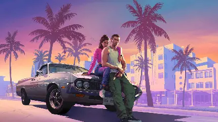 تصویر صحنه اکشن در بازی GTA 6 با کیفیت Full HD