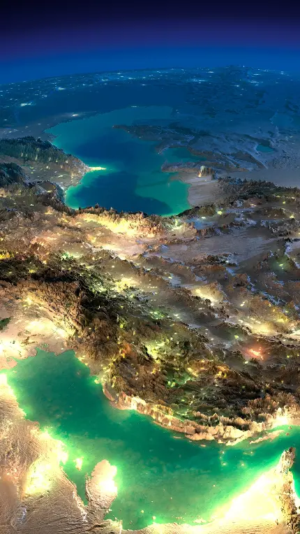 والپیپر طبیعت Earth From Space برای گوشی های جنرال لوکس با کیفیت 4K