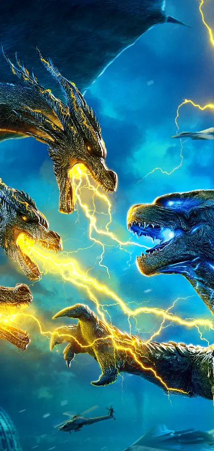 والپیپر فیلم Godzilla King of the Monsters برای گوشی های تی سی ال با کیفیت بالا