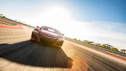 تصویر ماشین آکورا NSX قرمز با کیفیت HD برای والپیپر
