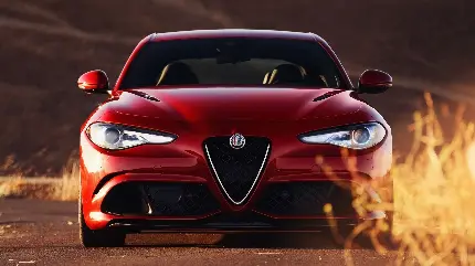 چاپ پوستر عکس آلفارومئو Giulia Quadrifoglio 2017 با کیفیت عالی