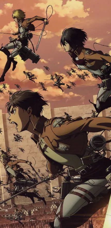 والپیپر انیمه Attack On Titan با کیفیت فول اچ دی برای موبایل