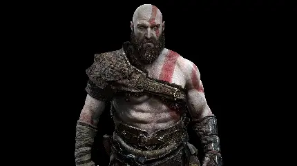 والپیپر کرتوس از بازی god of war با ریش و تاتو و کیفیت فول اچ دی