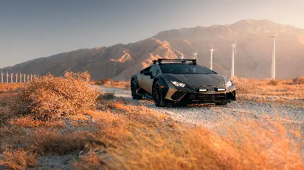 تصویر زیبای لامبورگینی هوراکان با کیفیت 8K