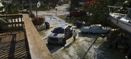 عکس صحنه اکشن در بازی GTA 6 با کیفیت HD