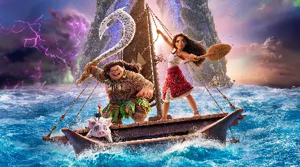 پوستر انیمیشن Moana 2 با کیفیت 5K برای چاپ و طراحی