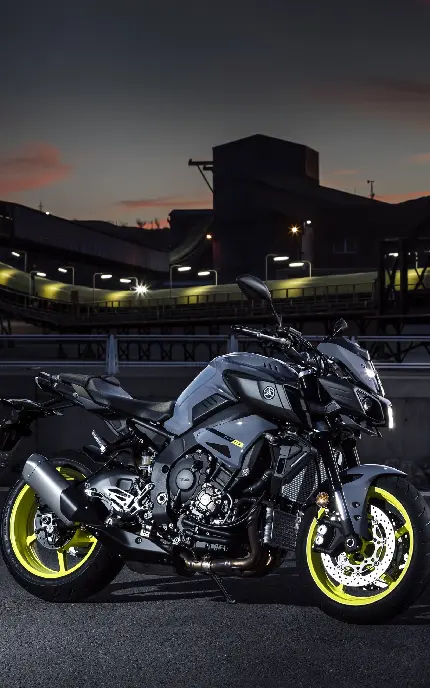 والپیپر موتورسیکلت Yamaha MT-10 با کیفیت بالا برای چاپ روی قاب موبایل