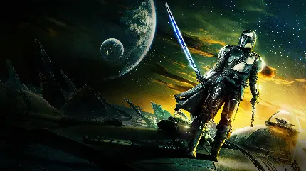 والپیپر سریال The Mandalorian با کیفیت اچ دی