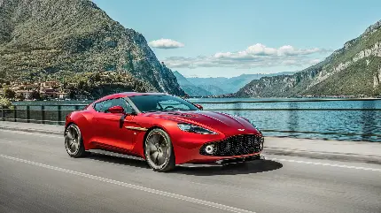چاپ پوستر والپیپر استون مارتین Vanquish Zagato 2017 با کیفیت عالی