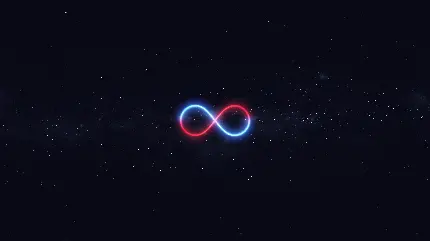 تصویر زمینه ستاره‌دار بینهایت با تم دارک و کیفیت 5K