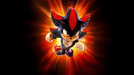 عکس انیمیشن Shadow Sonic با کیفیت 8K برای والپیپر دسکتاپ