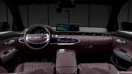 چاپ پوستر بک‌گراند خودرو جنسیس GV70 2025 با کیفیت بالا