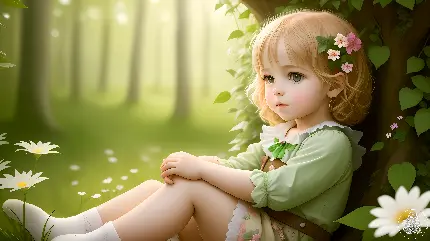 تصویر دختر بامزه با کیفیت Full HD و رزولوشن 3840x2160