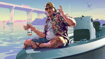 عکس نمای گسترده از وایس سیتی در بازی GTA 6 با کیفیت Ultra HD