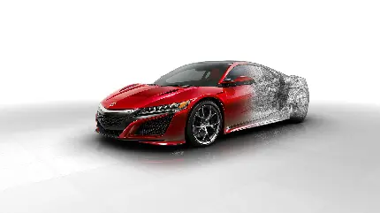 تصویر فنی ماشین آکورا NSX 2016 با کیفیت HD