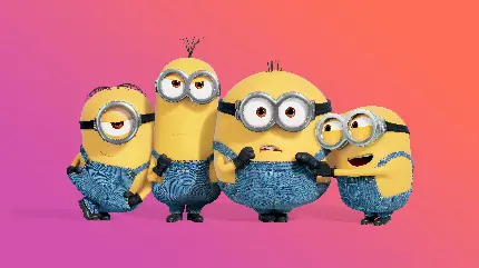 تصویر Minions با گرادیان رنگی برای قاب گوشی