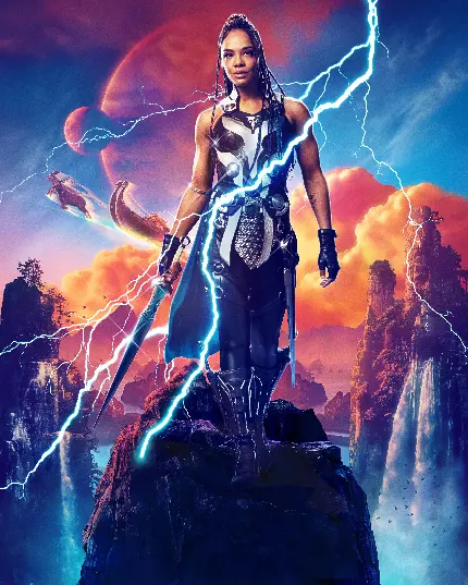 عکس تسا تامپسون در نقش والکیری در فیلم Thor Love and Thunder