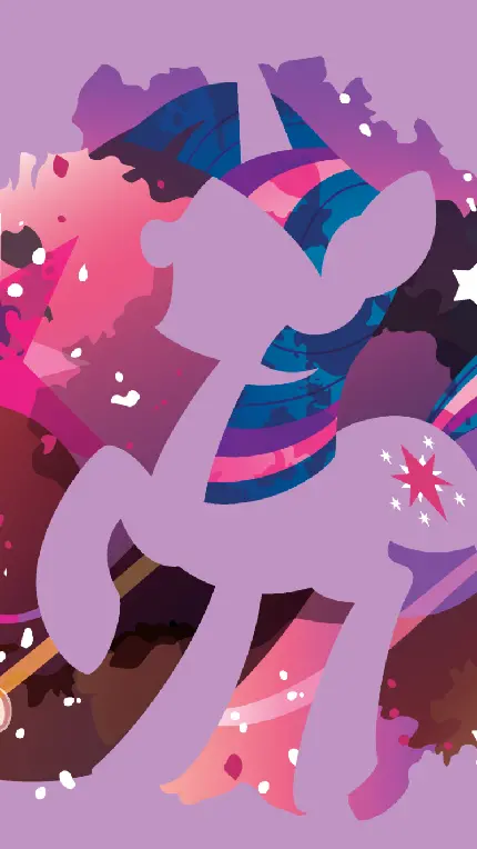 تصویر کارتونی My Little Pony با کیفیت HD برای قاب موبایل