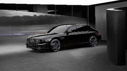 چاپ پوستر والپیپر جنسیس G90 مشکی 2024 با کیفیت 8K