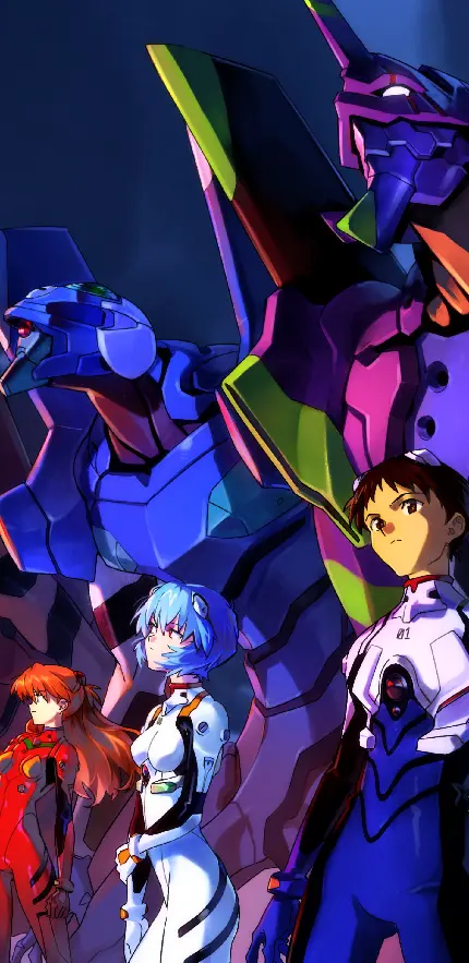 پوستر دیواری انیمه Neon Genesis Evangelion با کیفیت فول اچ دی برای موبایل