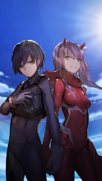 والپیپر انیمه Darling in the FranXX برای موبایل با کیفیت HD