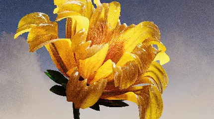 تصویر زرد پرانرژی با کیفیت 4K برای دسکتاپ