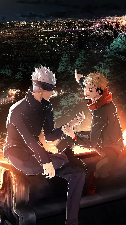 پوستر دیواری انیمه Jujutsu Kaisen با کیفیت فول اچ دی برای موبایل