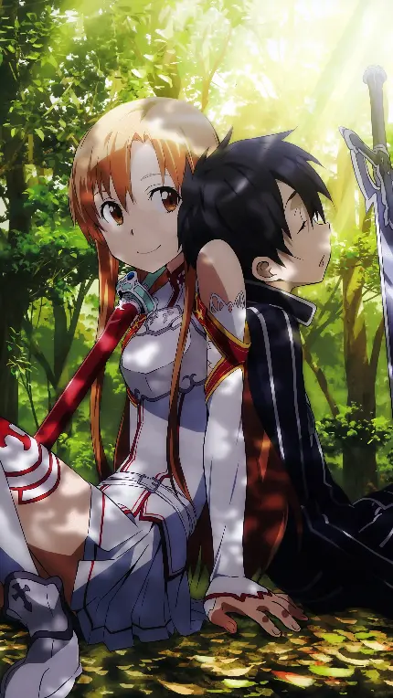 والپیپر انیمه Sword Art Online با کیفیت 4K برای موبایل