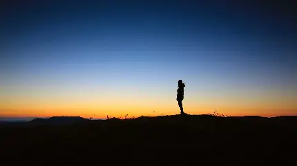 تصویر زمینه غروب آفتاب با آرامش و طبیعت بکر برای دسکتاپ