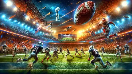تصویر سوپربول NFL با کیفیت بالا تولید شده توسط هوش مصنوعی