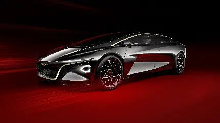 چاپ پوستر تصویر مفهومی استون مارتین Lagonda Vision با جزئیات بالا