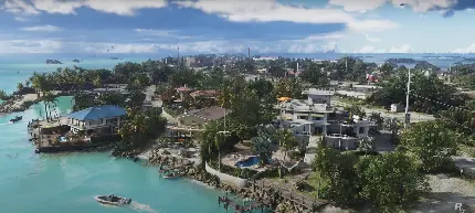 تصویر محیط ساحلی در بازی GTA 6 با کیفیت بالا