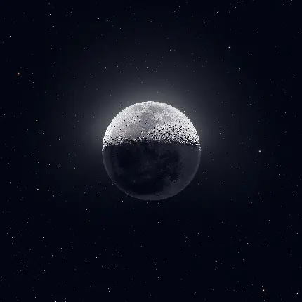 والپیپر ماه و ستارگان با کیفیت فوق العاده بالا