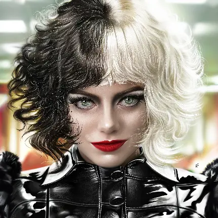تصویر فیلم Cruella با بازی اما استون برای قاب گوشی